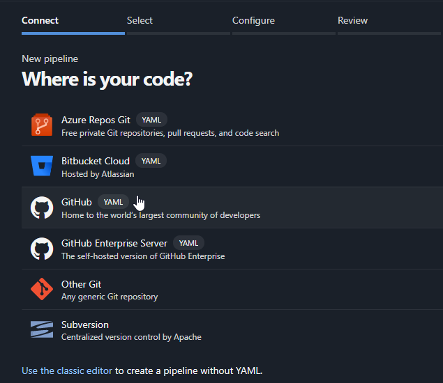 Connect Pipeline to Repo /posts/blogging-with-hugo-2/images/pipelines-connect.png